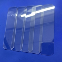 Plaque en silice fondue de précision à chanfrein optique en verre saphir personnalisé K9 pour la protection des scanners et des capteurs industriels