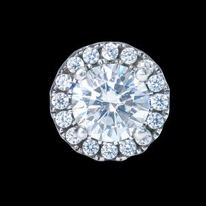 Boucles d'oreilles en argent 925 de haute qualité, 6,5 mm, taille ronde brillante, moissanite, boucles d'oreilles à clous pour cadeau avec certificat GRA - Product Image 4