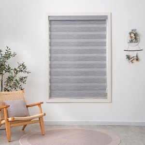 <span class=keywords><strong>Rideaux</strong></span> occultants modernes en gaze rayée, imperméables, en fil doux, <span class=keywords><strong>sans</strong></span> perçage, épais, faciles à installer pour salon - Product Image 2