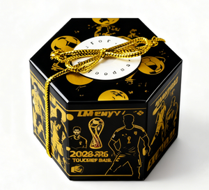 Customized Logo Chocolate Packaging Box for Wedding Gift Box Stripes <strong>Mini</strong> Hexagonal Box - Product Image 1