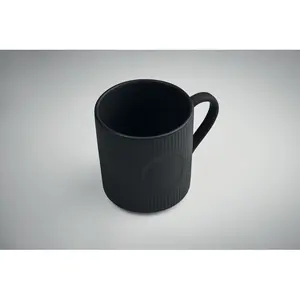 Tazza in ceramica a coste RIBMUG, merchandising personalizzato - Product Image 1