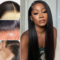 13*6 wig keriting Tubuh tipis tinggi simpul kustom renda topi penuh murah wig rambut manusia Virgin tanpa lem untuk Alopecia