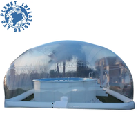Couverture gonflable rectangulaire transparente extérieure de piscine de dôme de tente de couverture de piscine de PVC pour extérieur
