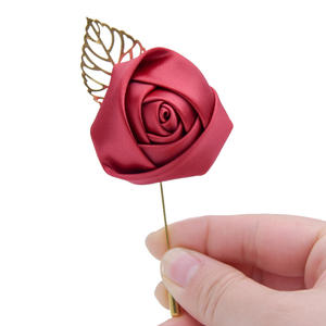 بروش ورد للعروس, سوار معصم على شكل وردة للزفاف ، إكسسوارات حفلات التخرج ، دبوس للعريس وصيفه الشرف - Product Image 1