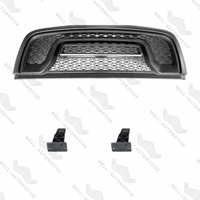 2019 grilles supérieures noir mat gris ABS calandre pour Ram rebelle calandre de pare-chocs avant pour camions avec lettres complètes