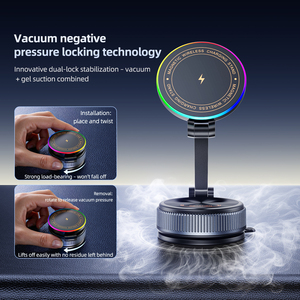 <span class=keywords><strong>Support</strong></span> de téléphone magnétique sans fil à aspiration Boneruy K37S, charge rapide 15W 720 °   <span class=keywords><strong>Support</strong></span> rotatif - Product Image 4