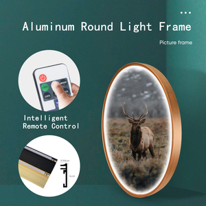 Nhôm hợp kim vòng hình ảnh khung kim loại thông minh Khung Gương Bán buôn Đèn Led sơn bên ngoài khung - Product Image 2