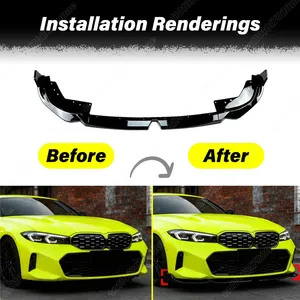 สำหรับรถยนต์ซีรีส์ 3 รุ่น G20 G21 G28 320i 325i M Sport LCI ปี 2023 2024 2025 ชุดตกแต่งสปอยเลอร์กันชนหน้า - Product Image 2