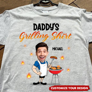<span class=keywords><strong>T</strong></span>-<span class=keywords><strong>shirt</strong></span> à manches courtes en coton personnalisé à épaules droites pour hommes, <span class=keywords><strong>T</strong></span>-<span class=keywords><strong>shirt</strong></span> imprimé d'idées cadeaux de fête des pères pour papa - Product Image 2