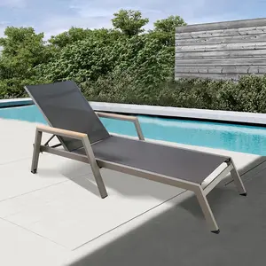 Consegna veloce chaise longue a buon mercato prezzo lettino da piscina lettino curvo rotondo mobili da esterno