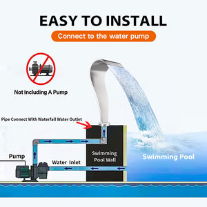 Prix usine <span class=keywords><strong>Piscine</strong></span> Cascades SPA En Acier Inoxydable <span class=keywords><strong>Rideau</strong></span> D'eau Douche <span class=keywords><strong>Piscine</strong></span> Cascade Fontaine - Product Image 3