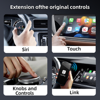 CZT-AUTO Portable sans fil CarPlay & Android Auto Adaptateur Mirror Link pour Mercedes 2015 E-ClassW212 NTG5.0 Mise à niveau WiFi intégrée