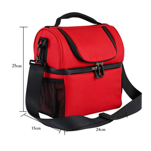 Portable Cheap Insulated Thermal <b>Lunch</b> Cooler <b>Box</b> Polyester Waterproof Zipper Closure Food Storage Tote Bag - Product Image 2