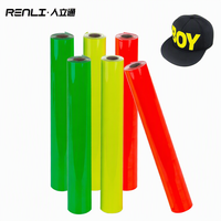 Vinilo Termotransferible de PVC de Alta Visibilidad, Fácil de Cortar con Plotter, para Impresión de Ropa de Trabajo y Seguridad, Renlitong
