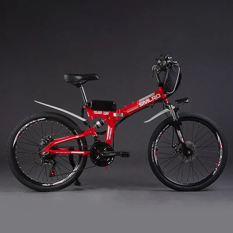Съемный литиевый аккумулятор, 26 дюймов, 500 Вт, высокоскоростной складной электрический городской велосипед