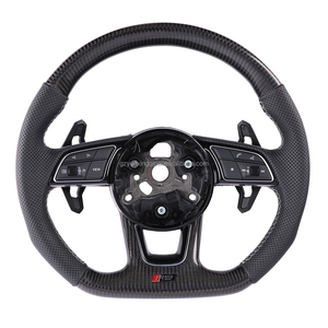 <span class=keywords><strong>Volant</strong></span> en fibre de carbone avec palettes de changement de vitesse pour Audi A4L B9 - Product Image 2