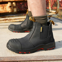 Botas de Trabajo de Cuero Nubuck L603-1 ZG, Botas de Seguridad con Puntera de Material Compuesto, Excelentes Botas de Seguridad de Cuero Crazy Horse Australianas