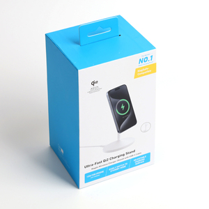 Boîte de papier rigide à fermeture magnétique personnalisée pour gadgets techniques, estampage par spot et feuille UV, marque et vitrine personnalisées avec poignée - Product Image 2