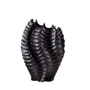 Jarrón de Cerámica de Lujo <span class=keywords><strong>con</strong></span> Aspecto de Gamuza, Estilo Europeo, Negro y Blanco, para Hidroponía y <span class=keywords><strong>Flores</strong></span> Secas, Artesanía Hecha a Mano para Decoración del Hogar - Product Image 6