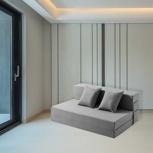 2 in 1 trasformatore salvaspazio sottovuoto memory foam singolo mobile pigro compressore pieghevole divano letto a letto con 3 cuscini - Product Image 2