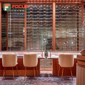 High Quality Glass Jewelry <b>Display</b> <b>Cabinet</b> Wooden Jewelry Counter <b>Wall</b> <b>Mounted</b> Jewelry <b>Display</b> Shelf Luxury Fixture - Product Image 5