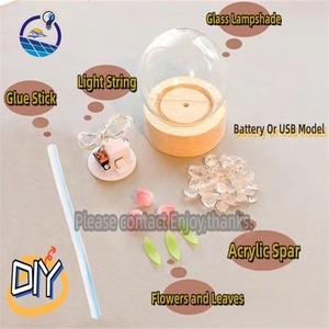 Oem Tulip ánh sáng ban đêm <span class=keywords><strong>LED</strong></span> trang trí đèn, thủy tinh Nhân Tạo Hoa phòng ngủ bảng đèn cho sinh nhật các bà mẹ quà tặng ngày - Product Image 5