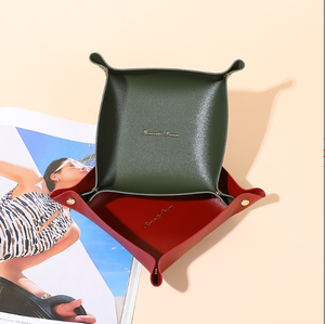 Bandeja organizadora de escritorio de cuero, muy vendida, para joyas, cosméticos, llaves con logotipo personalizado y artículos diversos. - Product Image 5