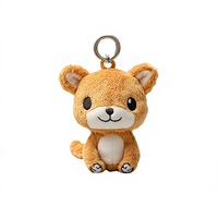 Porte-clés en peluche Shiba Inu personnalisé, mini-breloque chien en peluche pour promotion de café pour animaux de compagnie et boutique de cadeaux de style japonais