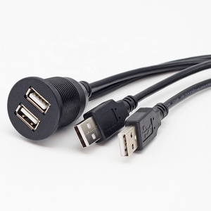สายต่อขยาย <span class=keywords><strong>USB</strong></span> <span class=keywords><strong>2</strong></span>.0 แบบ <span class=keywords><strong>2</strong></span> พอร์ต ชนิด<span class=keywords><strong>ตัวผู้</strong></span>-ตัวเมีย พร้อมระบบชาร์จเร็ว 3A สำหรับติดตั้งในรถยนต์แบบฝังในแผงหน้าปัด  พอร์ตชาร์จ <span class=keywords><strong>USB</strong></span> แบบ PVC - Product Image 2