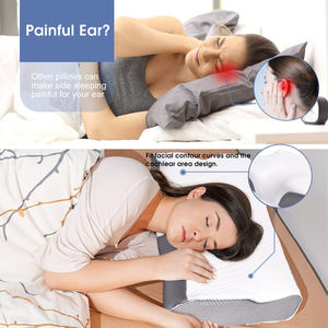 Oreiller cervical ergonomique en mousse à mémoire de forme à récupération lente, réglable, pour le soutien du cou à la maison et au lit - Product Image 5