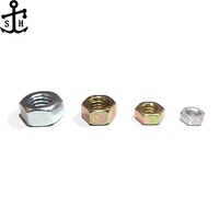 Mur Baut Heksagonal Baja Karbon Ukuran Kecil M3 - M6, Kustom Pabrik, DIN934 ISO4032, Lapisan Seng Kelas 5 6 8 181 10
