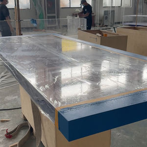 Acryl Transparante Koraal Decoratie Glasvezel Rechthoekige Tafel <span class=keywords><strong>Aquarium</strong></span> Voor Winkel - Product Image 4