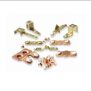 Hot selling universal socket brass parts Brass copper single switch contact electrical parts