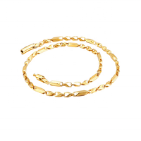Nouvelle Tendance : Collier en Acier Inoxydable N119, Chaîne de 5mm, Chaîne Bâton, Idéal pour Cadeau