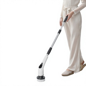 Brosse de nettoyage électrique multifonctionnelle pour la maison, la cuisine et la salle de bain, outil portatif polyvalent pour un nettoyage en profondeur, modèle QJS-088 - Product Image 1
