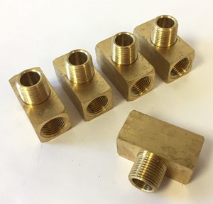 ชุดข้อต่อทองเหลืองแท้ 5 ชิ้น ขนาด 38 นิ้ว FNPT x FNPT x MNPT แบบเกลียว - Product Image 6