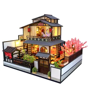 Miniatuur Meubels Handgemaakte Mini Huis Educatief Speelgoed Houten Hot Poppenhuis