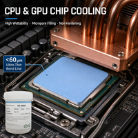 Pâte thermique haute performance 6,0 W/mK, composé silicone isolant haute performance 7kV/mm pour module IGBT, CPU, GPU, télécommunications