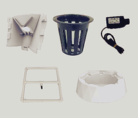 Systèmes de culture hydroponique NFT d'intérieur en aéroponie, tour de jardin vertical domestique avec éclairage LED