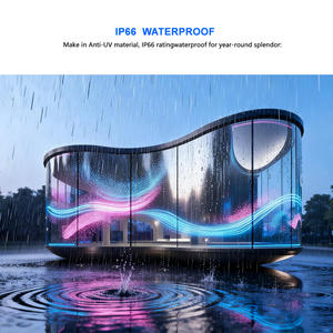 Pantalla LED de Malla Flexible Delgada, Adhesiva para Cristal, Ventanas, Suave y Enrollable - Product Image 5