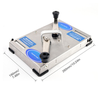 Machine à cigarettes manuelle en acier inoxydable, métal argenté, 6.5mm, accessoires pour fumer, Machine à rouler les cigarettes