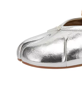 Sandali <span class=keywords><strong>Ciabatte</strong></span> Mule <span class=keywords><strong>Chiuse</strong></span> <span class=keywords><strong>da</strong></span> <span class=keywords><strong>Donna</strong></span> Stile Tabi in Vera Pelle Morbida di Altissima Qualità OEM ODM per Camminare alla Moda - Product Image 3