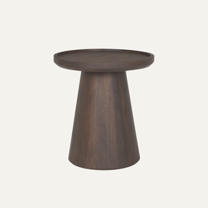 Mesa Auxiliar Minimalista de Madera de Teca Sólida para Interiores - Product Image 1