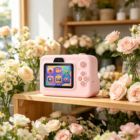 Appareil photo instantané pour enfants, vidéo Full HD, photo portable, mini appareil photo numérique, capteur CMOS, carte mémoire, plastique, grand angle 180°