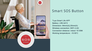 Ứng Dụng Nhà Thông Minh Tuya Điều Khiển Từ Xa Không Dây Zigbee 3.0 Nút Hoảng Loạn SOS Cho An Ninh Báo Động Cho Người Già - Product Image 4