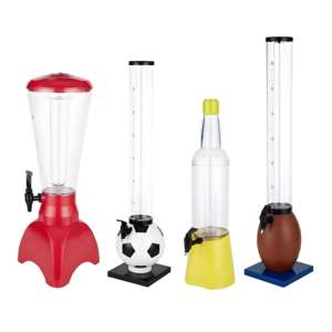 バーライトタワー サービングピッチャー ビールチューブディスペンサー ビールタワー 3リットル - Product Image 6