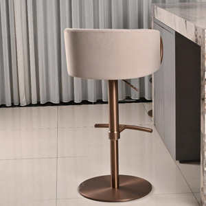 <span class=keywords><strong>Tabouret</strong></span> de bar réglable en hauteur, durable, avec structure en acier inoxydable, pour salons de beauté, salons de manucure, boutiques de mariages - Tabourets hauts au design moderne - Product Image 2