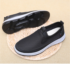 Zapatos Deportivos para Hombre con Parte Superior de Malla, Suela Ligera de PU, Amortiguación, Estilo Slip-On para Caminar y Correr - Product Image 6