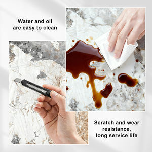 Pannelli <span class=keywords><strong>in</strong></span> PVC Effetto Marmo Lucido 1220*2440mm*3mm, Impermeabili e Ignifughi, per <span class=keywords><strong>Pareti</strong></span> di Soggiorno e Sala da Pranzo - Product Image 4