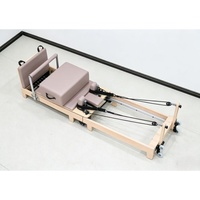 Reformer de Pilates pliable en bois d'érable massif de qualité supérieure, machine de Pilates pliable de qualité commerciale pour la maison, la salle de sport et le studio